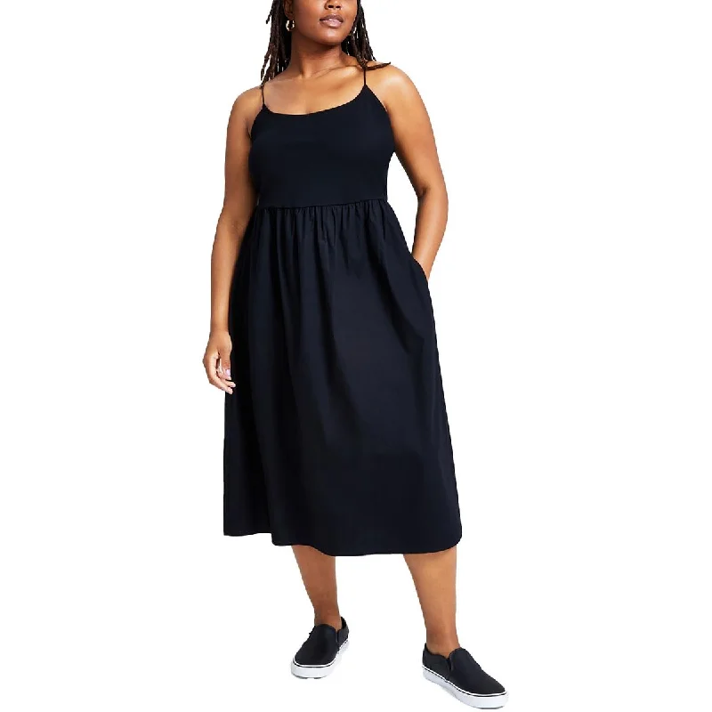 And Now This Womens Plus Sleeveless Long Maxi Dress Fashionable Off-Shoulder Maxi Dress