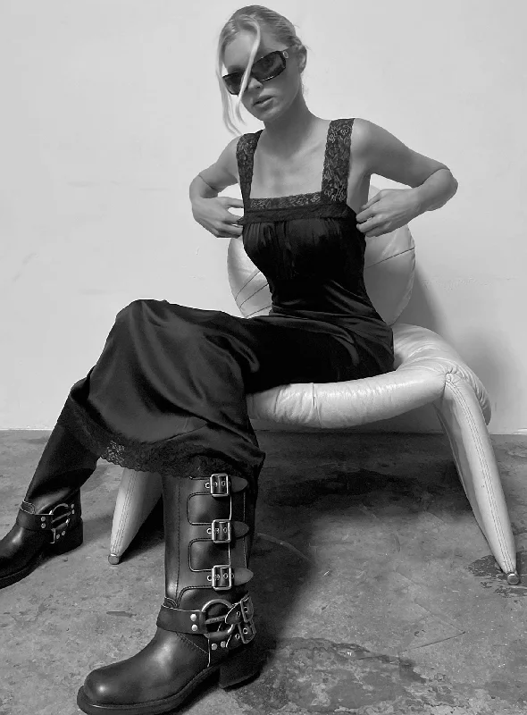 Ballerina Vintage Maxi Dress Onyx Fashionable Sleeveless Maxi Dress