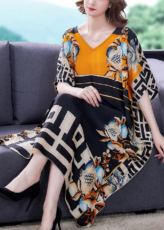 Beautiful O-Neck Print Maxi Dresses Summer Stylish Boho Maxi Dress