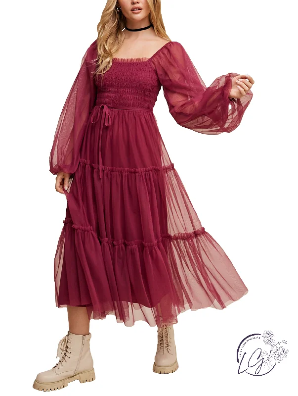 Blooming Romance Tiered Maxi Dress Stylish V-Neck Maxi Dress