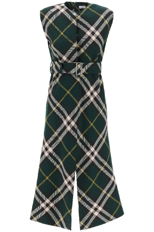 Burberry ered wool midi dress 8083057 IVY IP CHECK Comfortable Ruched Midi Dress