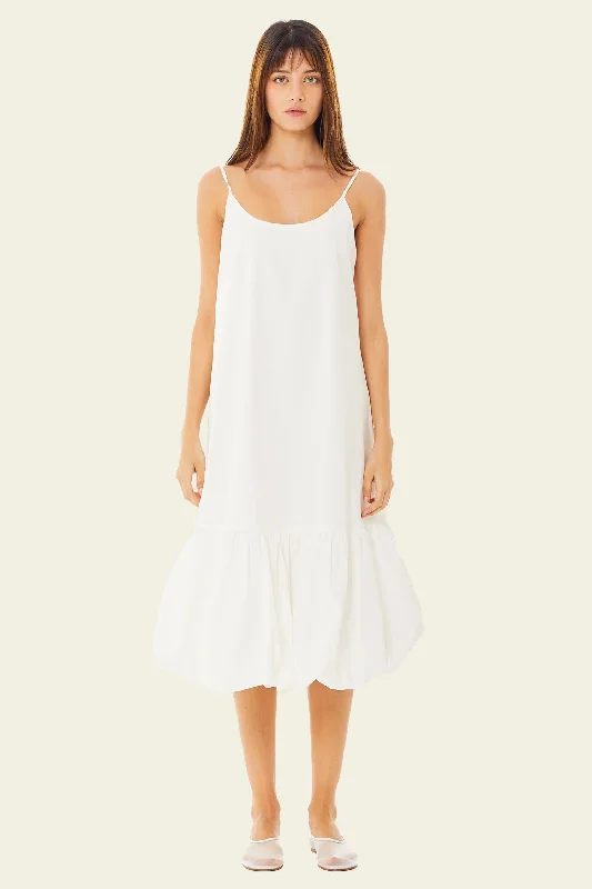 Cloud Poplin Midi Dress Fashionable Pencil Midi Dress
