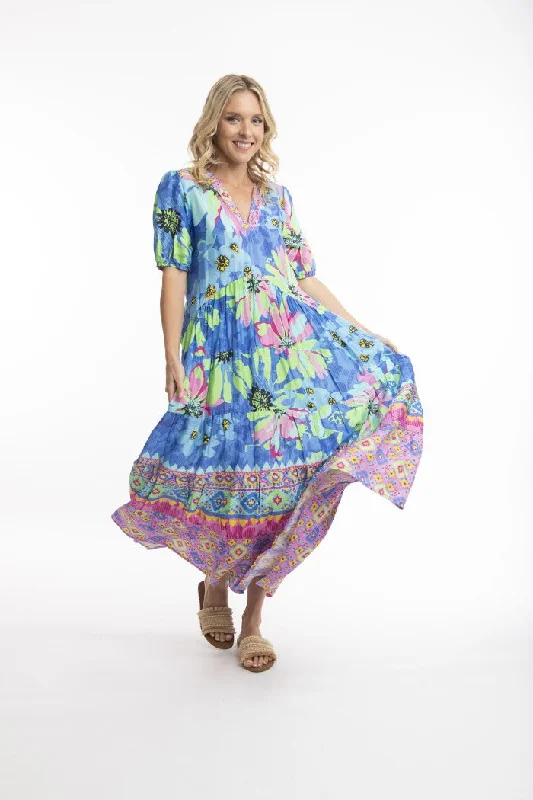 Escape Rayon Maxi Dress Fashionable Faux Wrap Maxi Dress