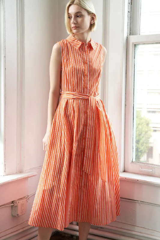 UPGRADE YOU CASUAL WOVEN MIDI DRESS Stylish Button-Down Midi Dress