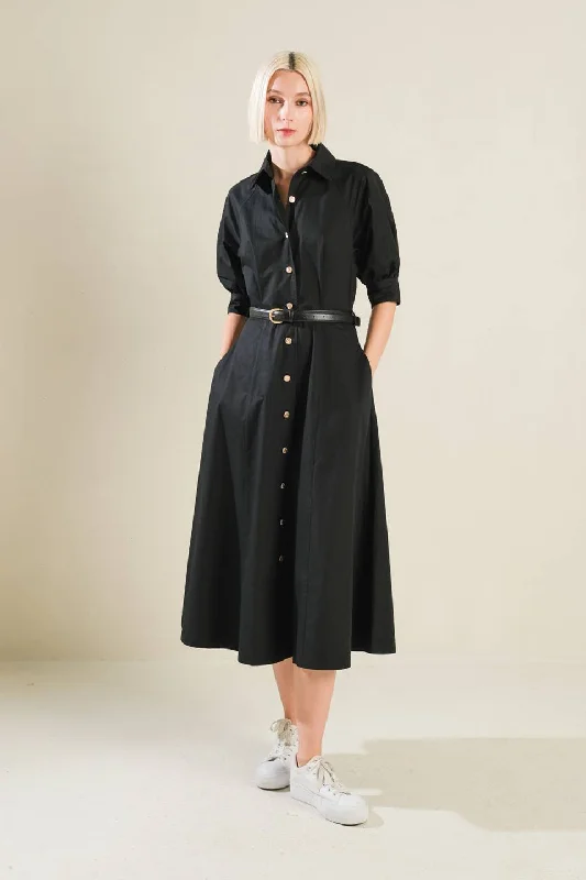 EASY ON THE EYES WOVEN MIDI DRESS Comfortable Wrap Midi Dress