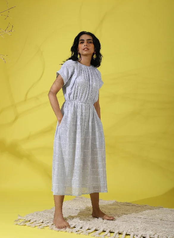 Women's Forget Me Not Midi Dress - The Burnt Soul Trendy Off-Shoulder Button Midi Dress