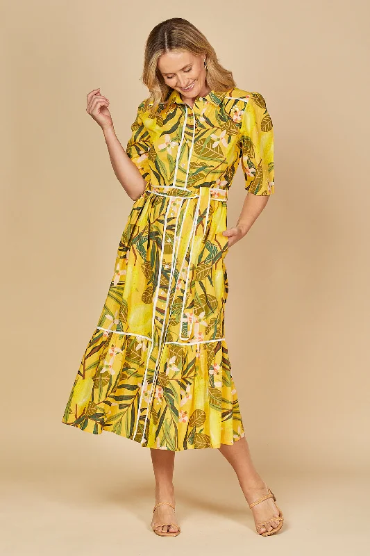 Ginette Maxi Dress in Villa Capri Stylish A-Line Maxi Dress