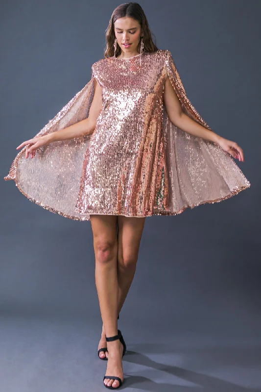 SPECIAL TREATMENT SEQUIN MINI DRESS Stylish Sweetheart Mini Dress