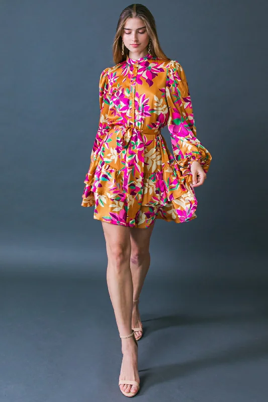 JUST BELIEVE IN ME WOVEN MINI DRESS Comfortable Smocked Mini Dress