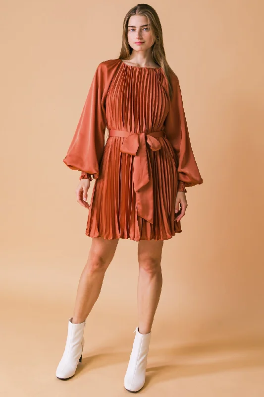 GAME CHANGER WOVEN MINI DRESS Fashionable Polka Dot Mini Dress