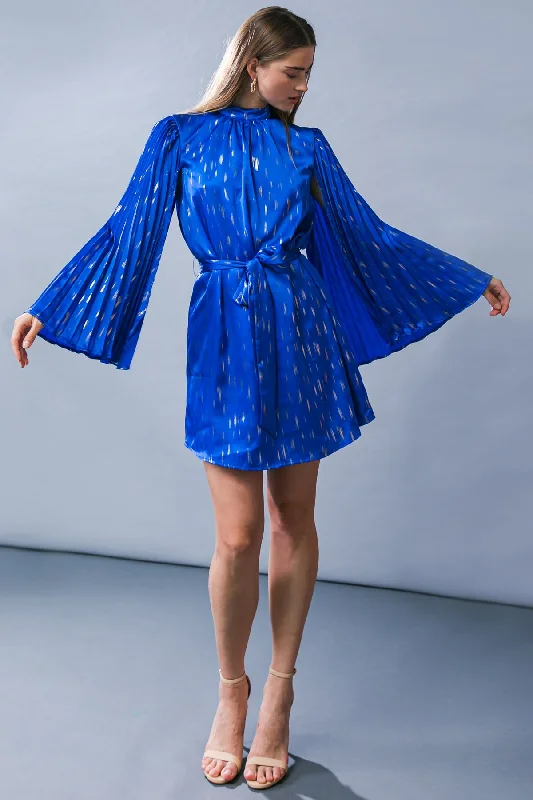 MESMERIZING ELEGANCE WOVEN MINI DRESS Cozy Cotton Mini Dress