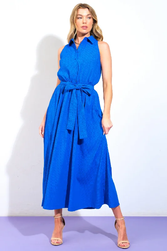 ANGELIC APPROACH WOVEN MIDI DRESS Elegant Faux Wrap Midi Dress