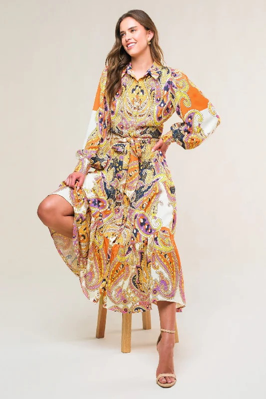 AESTHETIC POSE WOVEN MIDI DRESS Chic Bohemian Midi Dress