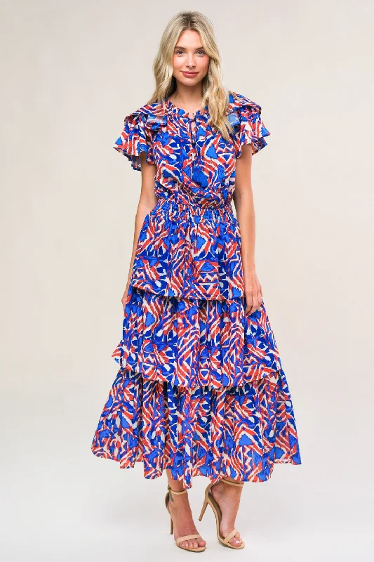 BACK TO FUN WOVEN MIDI DRESS Fashionable Shift Midi Dress