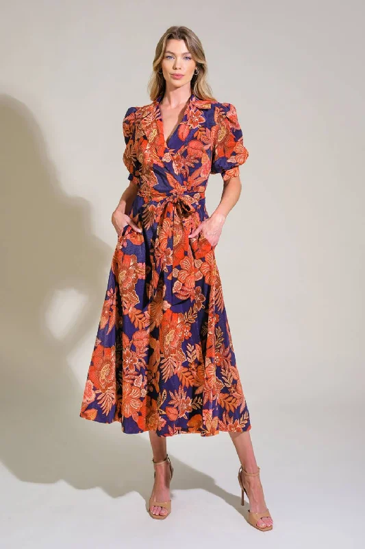 TREASURE TROVE WOVEN MIDI DRESS Fashionable Casual Midi Dress
