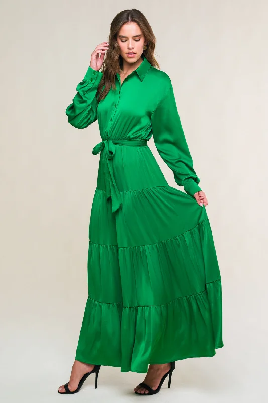 CHIC INTENT BRIGHT WOVEN MIDI DRESS Comfortable Knitwear Midi Dress