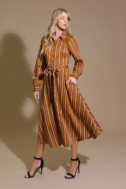 FOREVER YOUR GIRL WOVEN MIDI DRESS Elegant Lace Trim Midi Dress