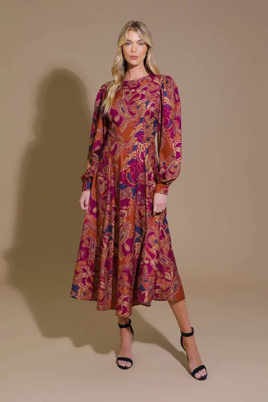 FOREVERMORE WOVEN MIDI DRESS Fashionable Plaid Midi Dress