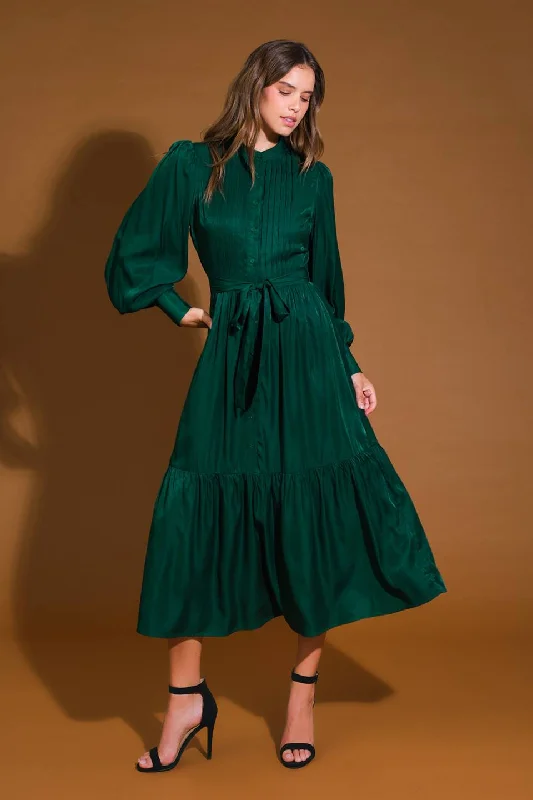 ETHEREAL GRACE WOVEN MIDI DRESS Cozy Tie-Dye Midi Dress
