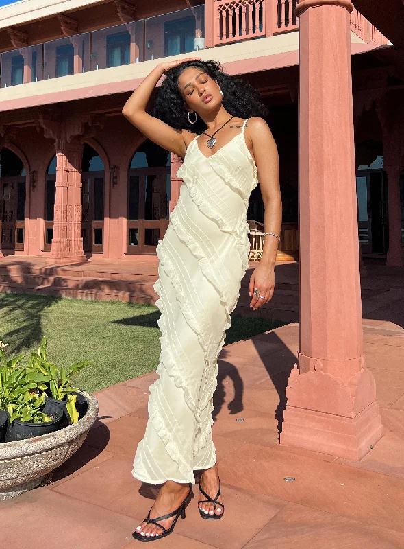 Lars Maxi Dress Yellow Chic Summer Floral Maxi Dress