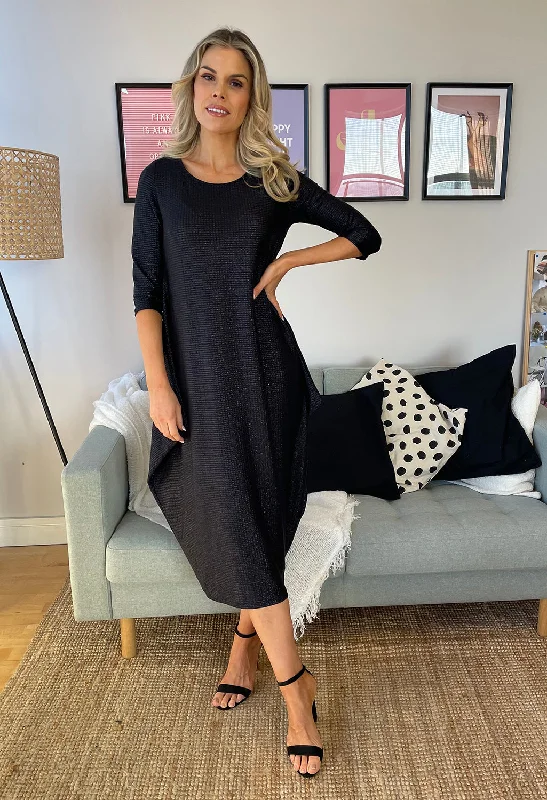 Lurex Glitz Midi Dress Cozy Tie-Dye Midi Dress