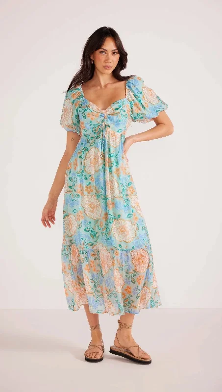 Minkpink Evelyn Midi Dress Comfortable Wrap Midi Dress