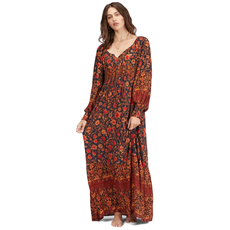 Mystic Dreamer L/S Maxi Dress Stylish Boho Chic Maxi Dress