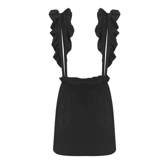 FashionSierra - New Arrivals Warp Dress Fashion Women Sexy Women Dress Off Shoulder Ruffled Bodycon Mini Dress Black Gray Red Sexy Dress Stylish Sweetheart Mini Dress