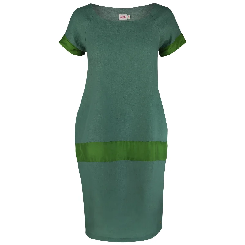 Poppy Cocoon Midi Dress Apple Trendy Midi Dress with Belt