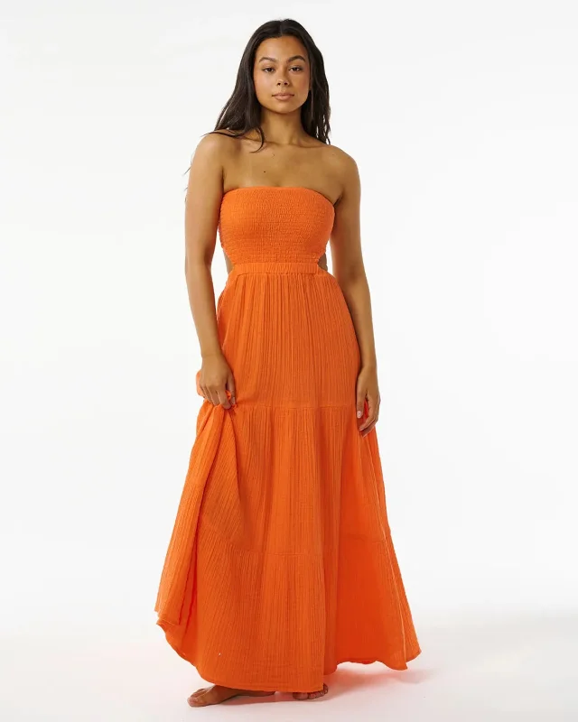 Premium Surf Maxi Dress Trendy Maxi Dress with Belt