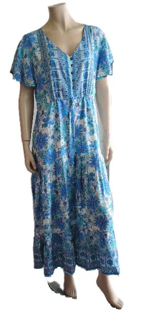 Rayon Maxi Dress Comfortable Satin Maxi Dress