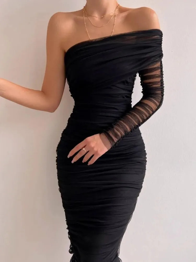 See Through Mesh Fold Sexy Slim Cocktail Wedding Bodycon Off Shoulder Mini Dress Classic Floral Print Mini Dress