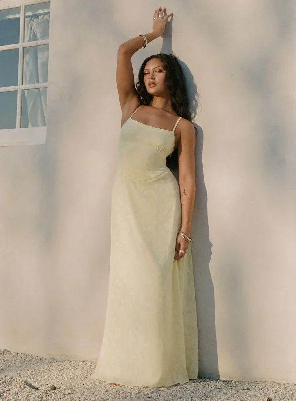 South Of France Sheer Maxi Dress Yellow Petite Classic Black Maxi Dress