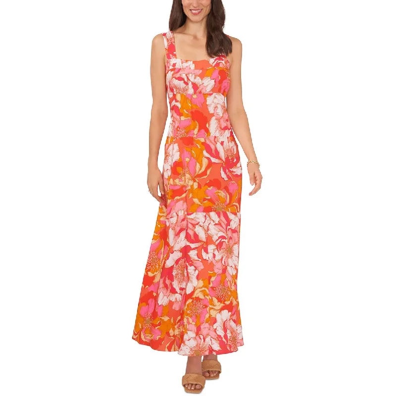 Vince Camuto Womens Floral Print Long Maxi Dress Classic A-Line Maxi Dress