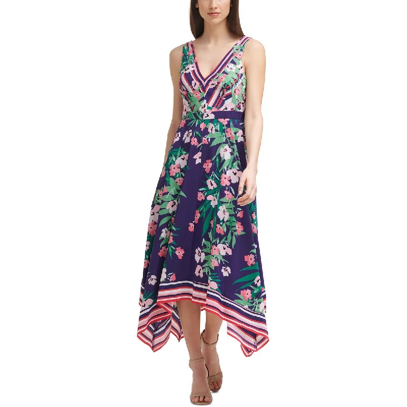 Vince Camuto Womens Plus   Floral Print Summer Maxi Dress Comfortable Flowy Maxi Dress