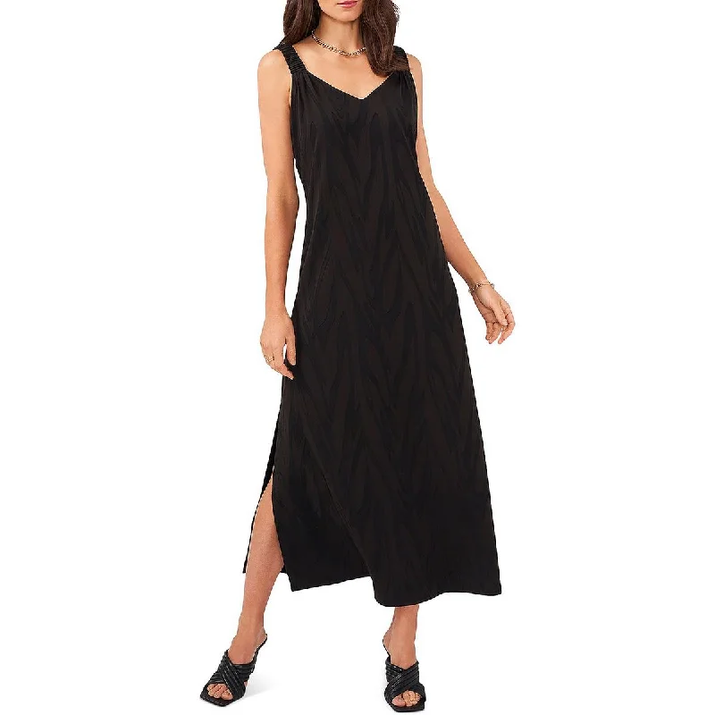 Vince Camuto Womens Sleeveless Long Maxi Dress Comfortable Pleated Maxi Dress