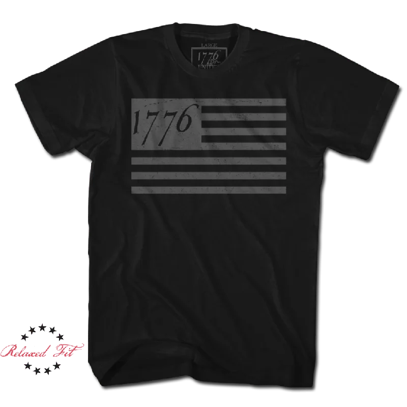 1776 Flag Tee - Blacked Out (LIMITED) - Women's Relaxed Fit Rayon Fabric Velvet Fabric Corduroy Fabric 1776 Flag Tee - Blacked Out (LIMITED) - Women's Relaxed Fit Rayon Fabric Velvet Fabric Corduroy Fabric