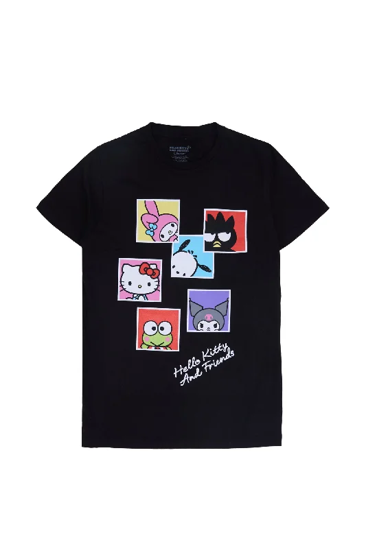 Hello Kitty And Friends  Graphic Relaxed Tee Striped Floral Plaid