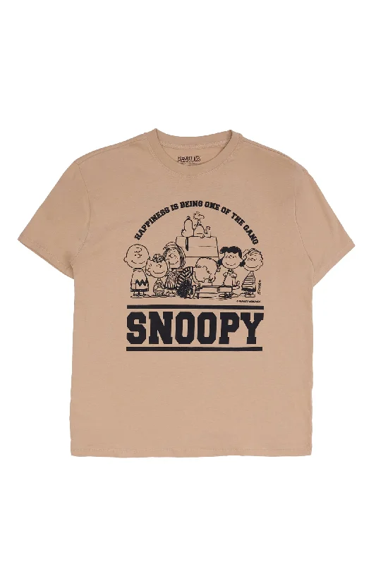 Peanuts Snoopy 1950 Graphic Relaxed Tee Ribbed T-Shirt High Neck Heavyweight