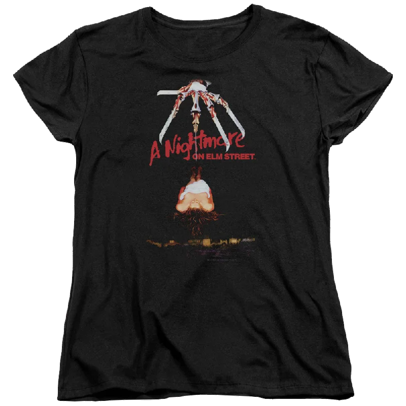 A Nightmare on Elm Street Alternate Poster - Women's T-Shirt Zippered Front Buttoned Front Snap Front