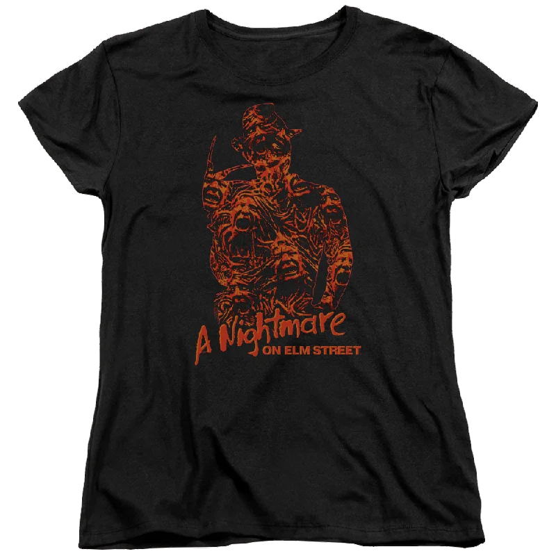 A Nightmare on Elm Street Chest Of Souls - Women's T-Shirt Front Pockets Side Pockets Patch Pockets A Nightmare on Elm Street Chest Of Souls - Women's T-Shirt Front Pockets Side Pockets Patch Pockets
