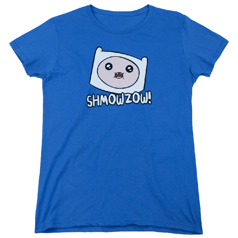 Adventure Time Shmowzow - Women's T-Shirt Welt Pockets Slit Pockets