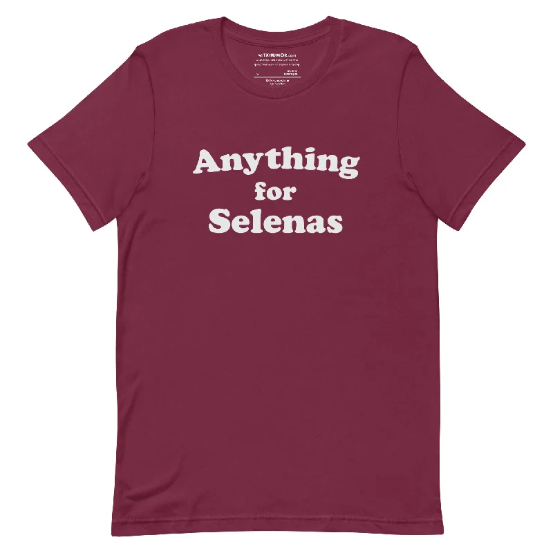 Anything for Selenas T-shirt Boxy Fit Fitted Loose