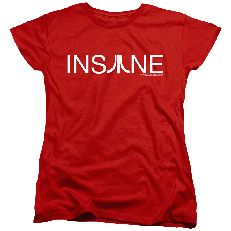 Atari Insane - Women's T-Shirt Ribbed Striped Patterned