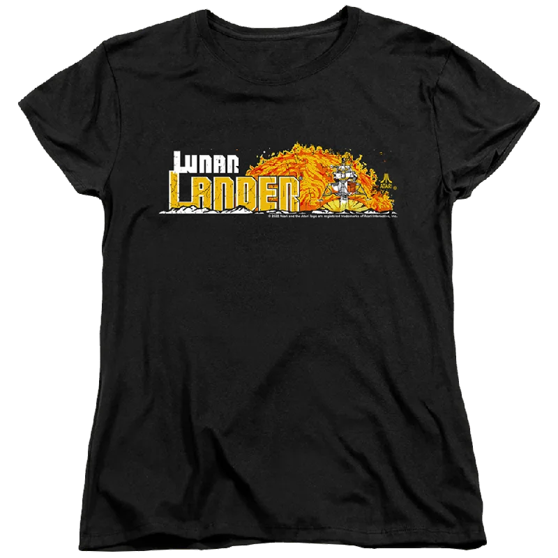 Atari Lunar Marquee - Women's T-Shirt Satin Fabric Silk Fabric Chiffon Fabric