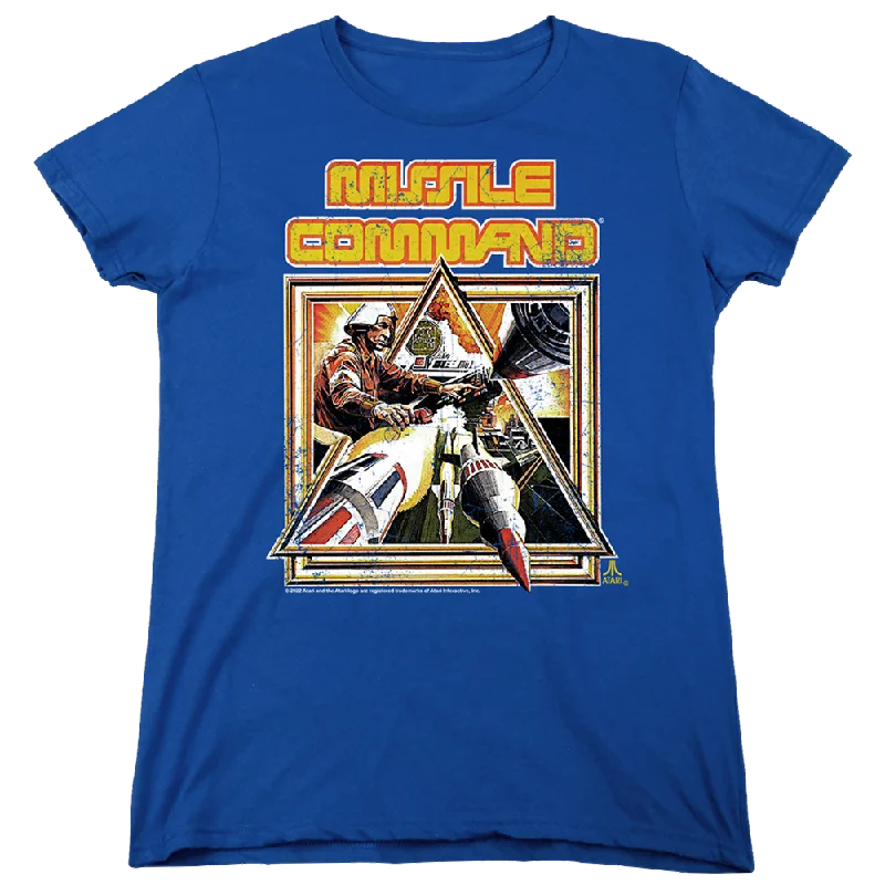 Atari Missle Commander - Women's T-Shirt Welt Pockets Slit Pockets