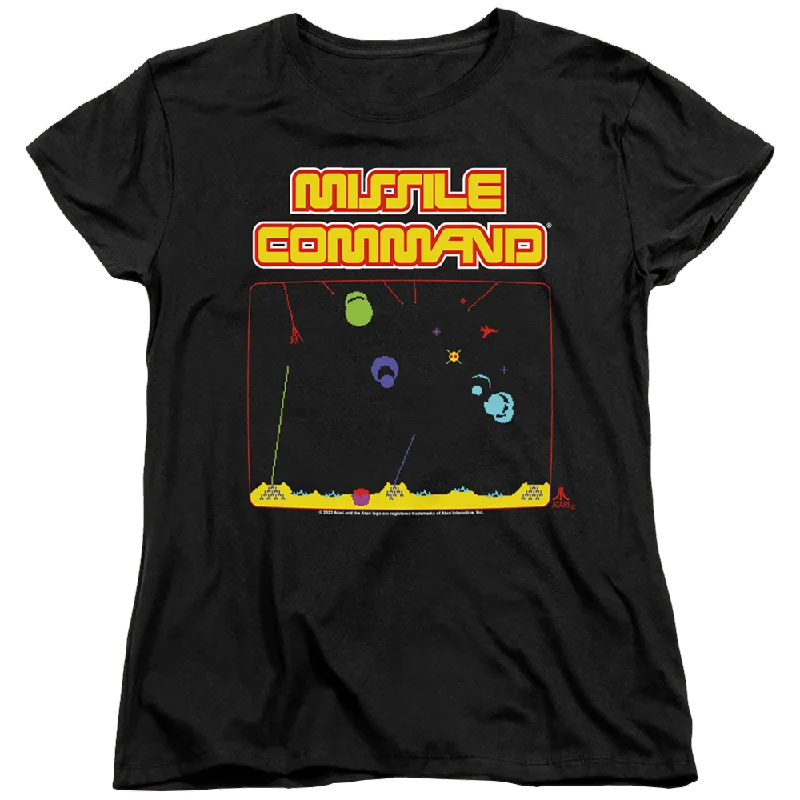 Atari Missle Screen - Women's T-Shirt Anti-Pilling Machine Wash Handmade