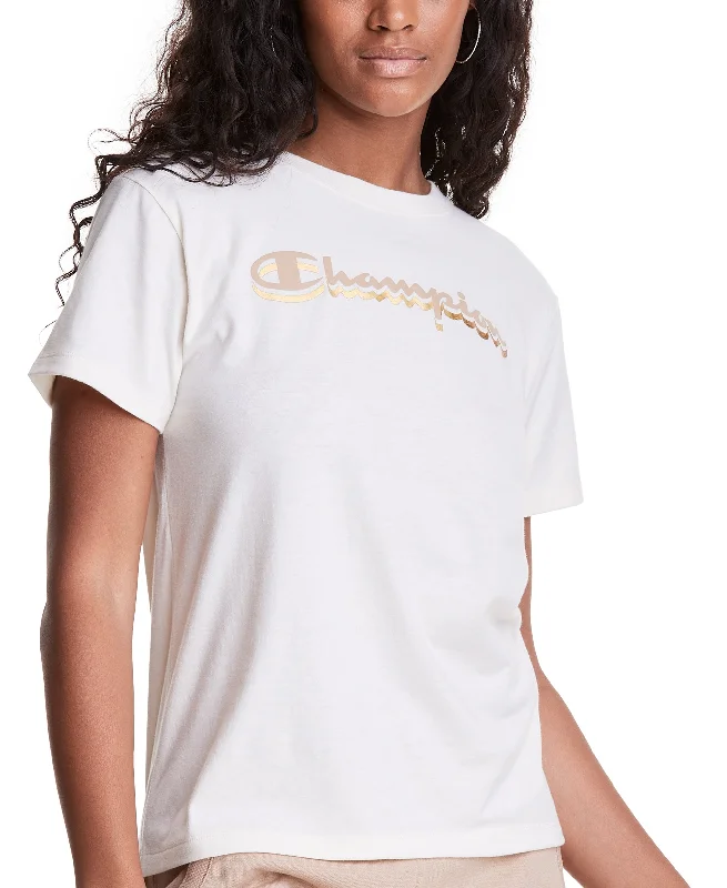 Champion Womens The Classic T-Shirt Graphic Embroidered Appliqued