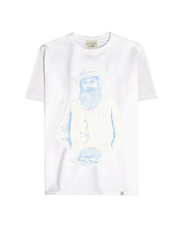 A Drawing of Claude Monet Heavyweight Tee Elegant Classic Vintage