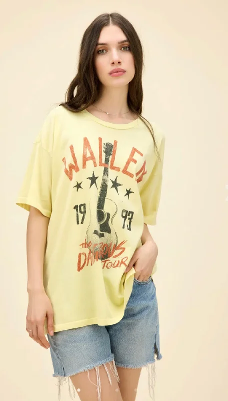 Daydreamer Morgan Wallen Dangerous Tour Tee LEMON Seamless Knitted Crochet